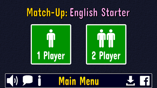 A screenshot from the Match Up Learn English Words app that shows it is a 2-player game A screenshot from the Match Up Learn English Words app that shows it is a 2-player game